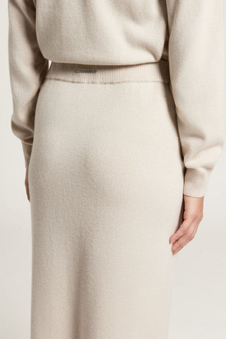 Cashmere, silk and wool skirt
