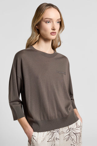 Pure wool yarn sweater