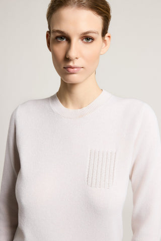 Wool, silk and cashmere sweater