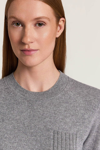 Wool, silk and cashmere sweater
