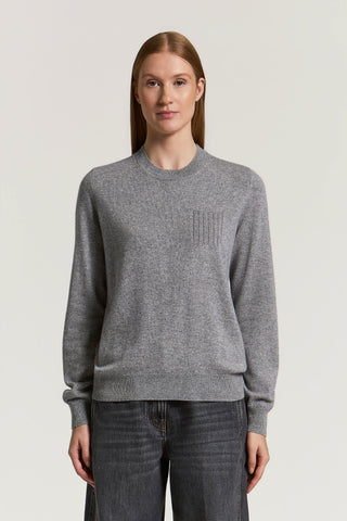 Wool, silk and cashmere sweater