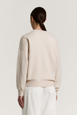 Wool, silk and cashmere sweater