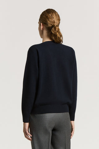 Wool, silk and cashmere sweater