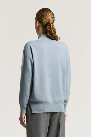 Virgin wool, silk and cashmere sweater