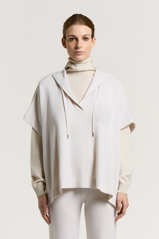 Virgin wool, silk and cashmere sweatshirt