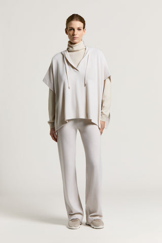 Virgin wool, silk and cashmere sweatshirt