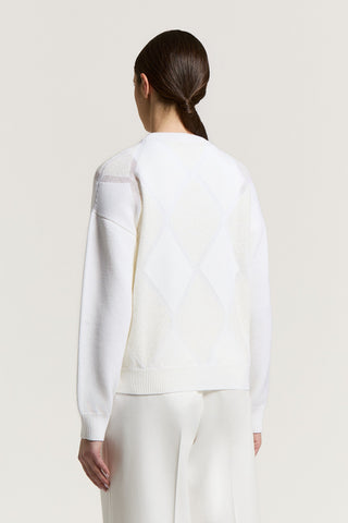 Alpaca and wool-blend knitted sweater