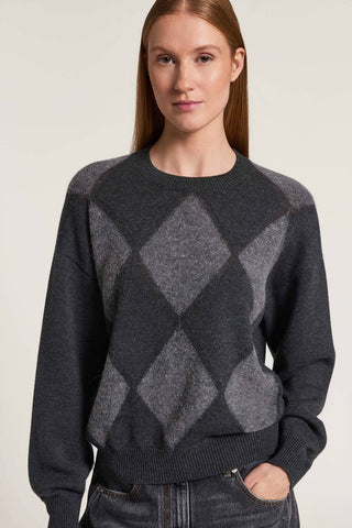 Alpaca and wool-blend knitted sweater