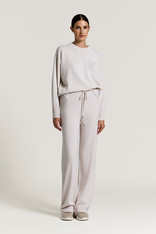 Virgin wool, silk and cashmere sweater