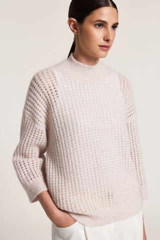 Alpaca, wool and mohair sweater