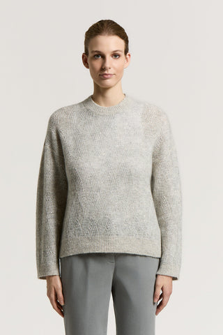 Wool, alpaca and mohair sweater with sequins