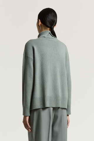 Wool, silk and cashmere sweater