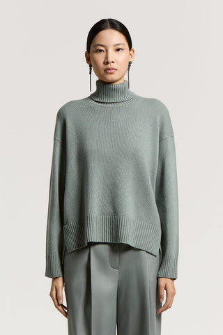 Wool, silk and cashmere sweater