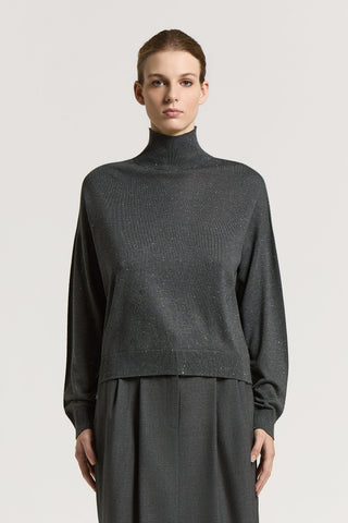 Wool and lurex sweater