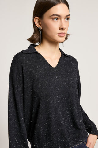 Wool and lurex sweater