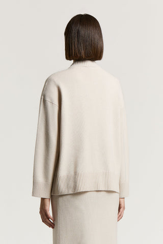 Wool, silk and cashmere sweater