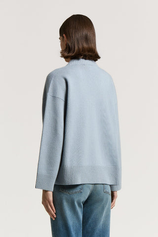 Wool, silk and cashmere sweater