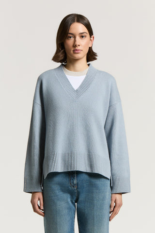 Wool, silk and cashmere sweater