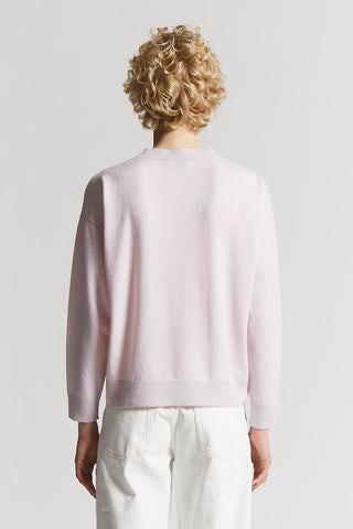 Pure cashmere crew-neck jumper with lurex