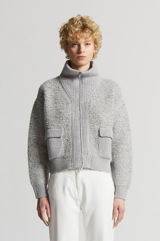 Alpaca, cashmere, silk and wool yarn jumper