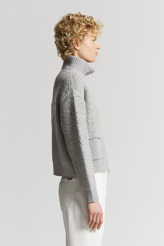 Alpaca, cashmere, silk and wool yarn jumper