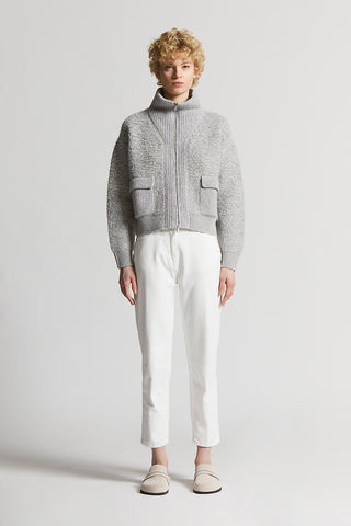 Alpaca, cashmere, silk and wool yarn jumper