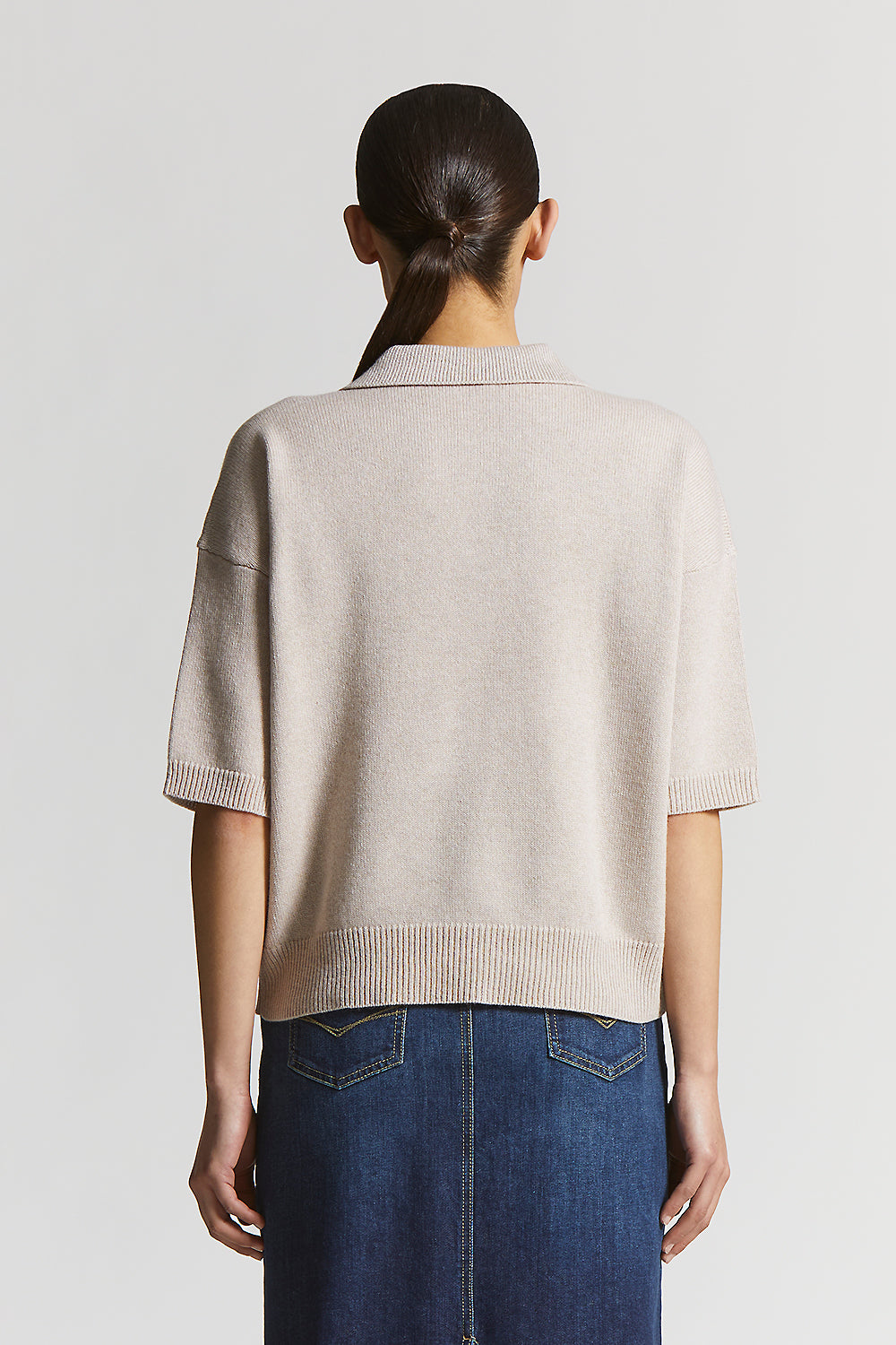 Wool, silk and cashmere carded yarn trousers | Peserico US