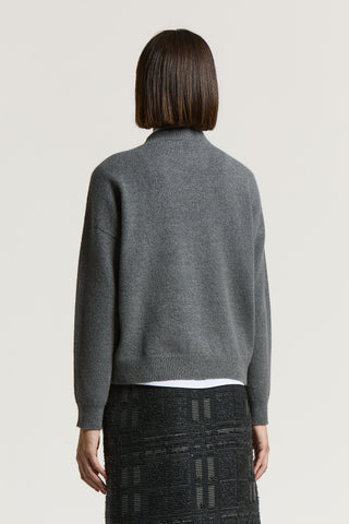 Wool and alpaca sweater with sequins