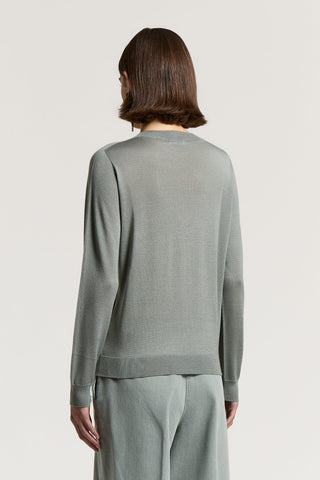 Wool, silk and cashmere sweater