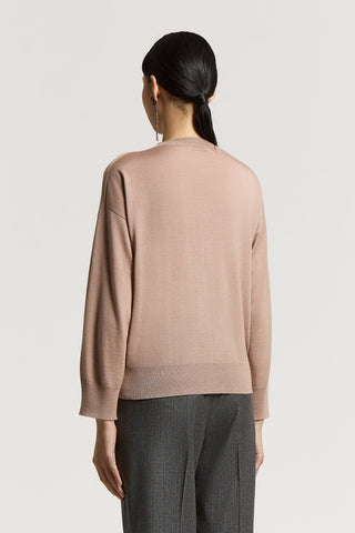 Wool, silk and cashmere sweater