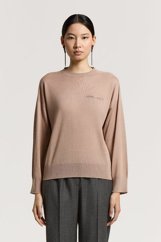 Wool, silk and cashmere sweater
