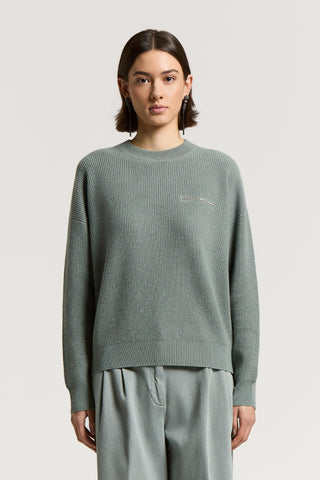Wool, silk and cashmere sweater