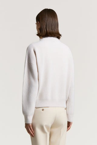 Wool, silk and cashmere cardigan