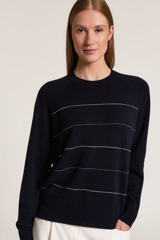 Wool, silk and cashmere sweater