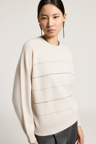 Wool, silk and cashmere sweater