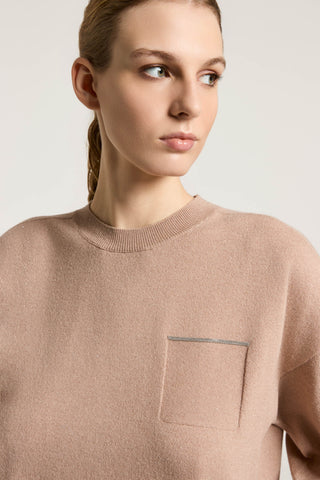 Cashmere and lurex sweater