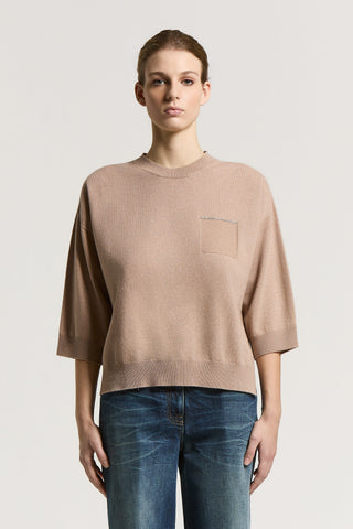 Cashmere and lurex sweater