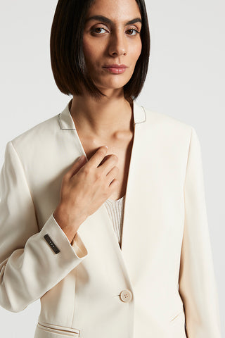 Single-breasted blazer in viscose cady