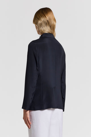 Crepe de chine blazer