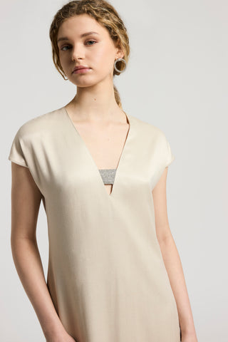 Fluid viscose dress