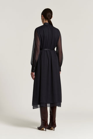 Creponne shirt dress
