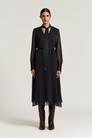 Creponne shirt dress