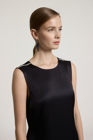 Long viscose satin dress 4 / 4