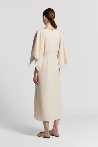 Lightweight pure linen canvas dress