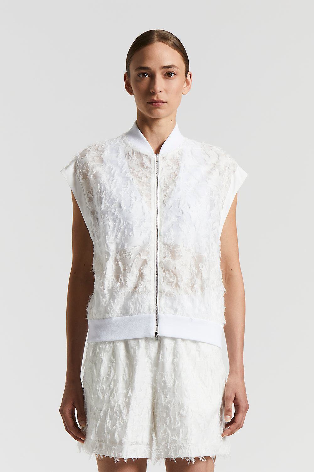 アウターその他 PESERICO Women Outer S03005 01920 001 WHITE Women's Outerwear: Jackets, Coats, Vests Made in Italy