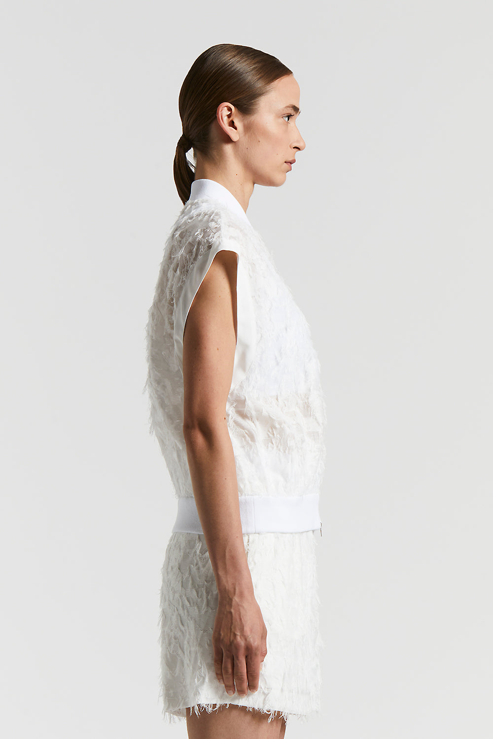 アウターその他 PESERICO Women Outer S03005 01920 001 WHITE Women's Outerwear: Jackets, Coats, Vests Made in Italy