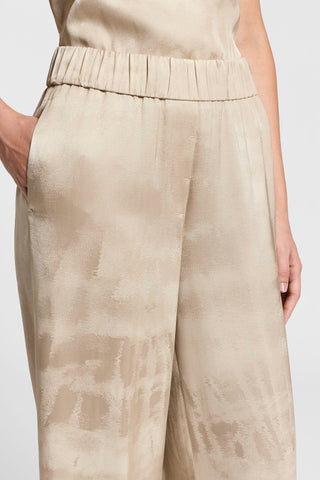 Fluid viscose jacquard trousers