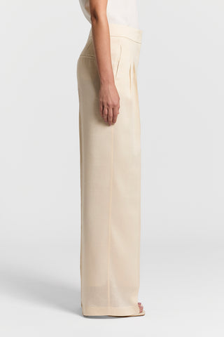 Silk linen palazzo trousers