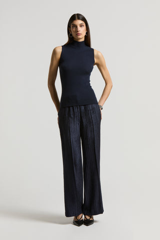Fluid viscose corduroy trousers