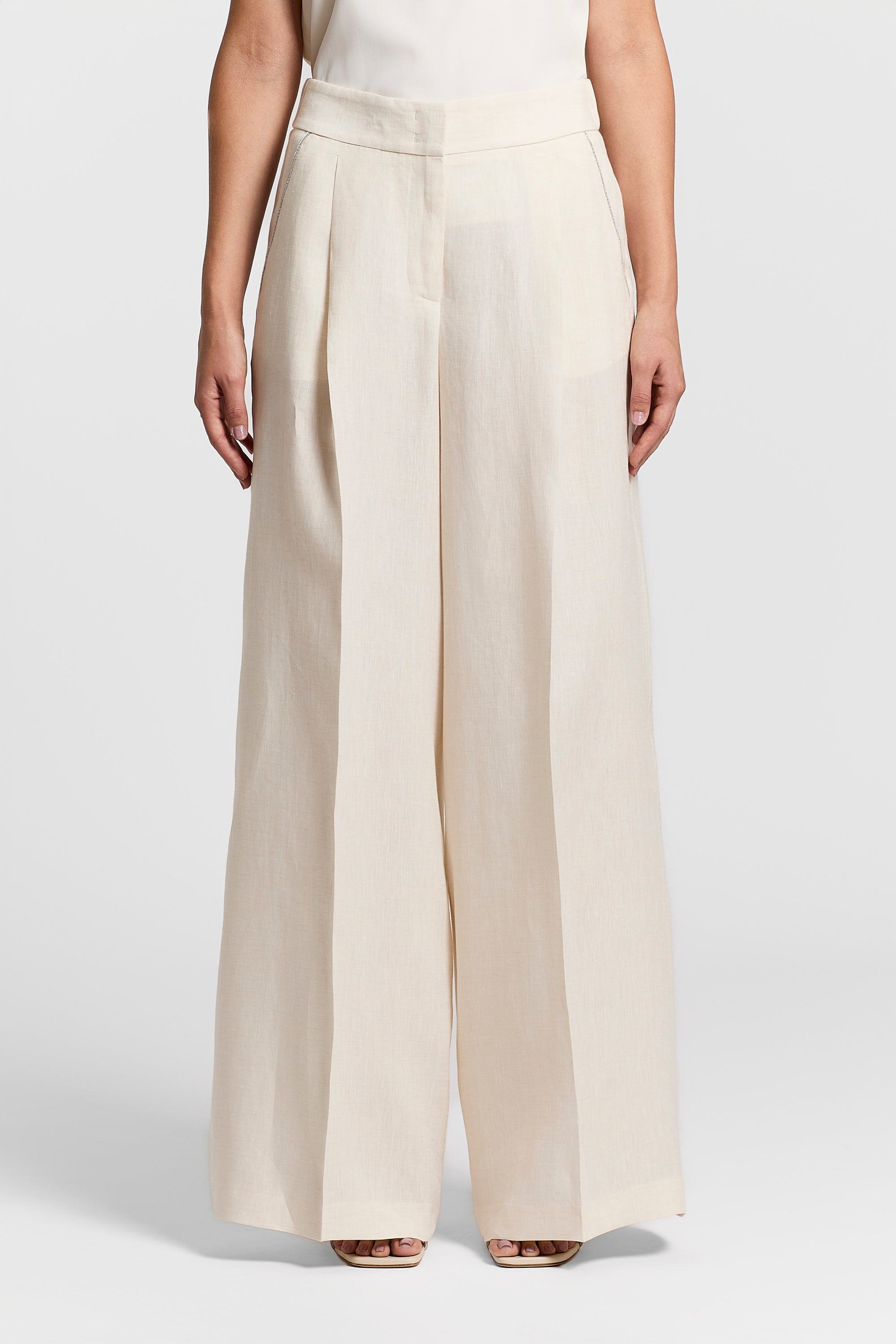Women's Wide-leg trousers - made in Italy | Peserico US